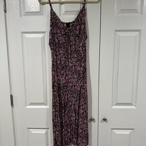 Floral Spaghetti Strap Maxi Dress